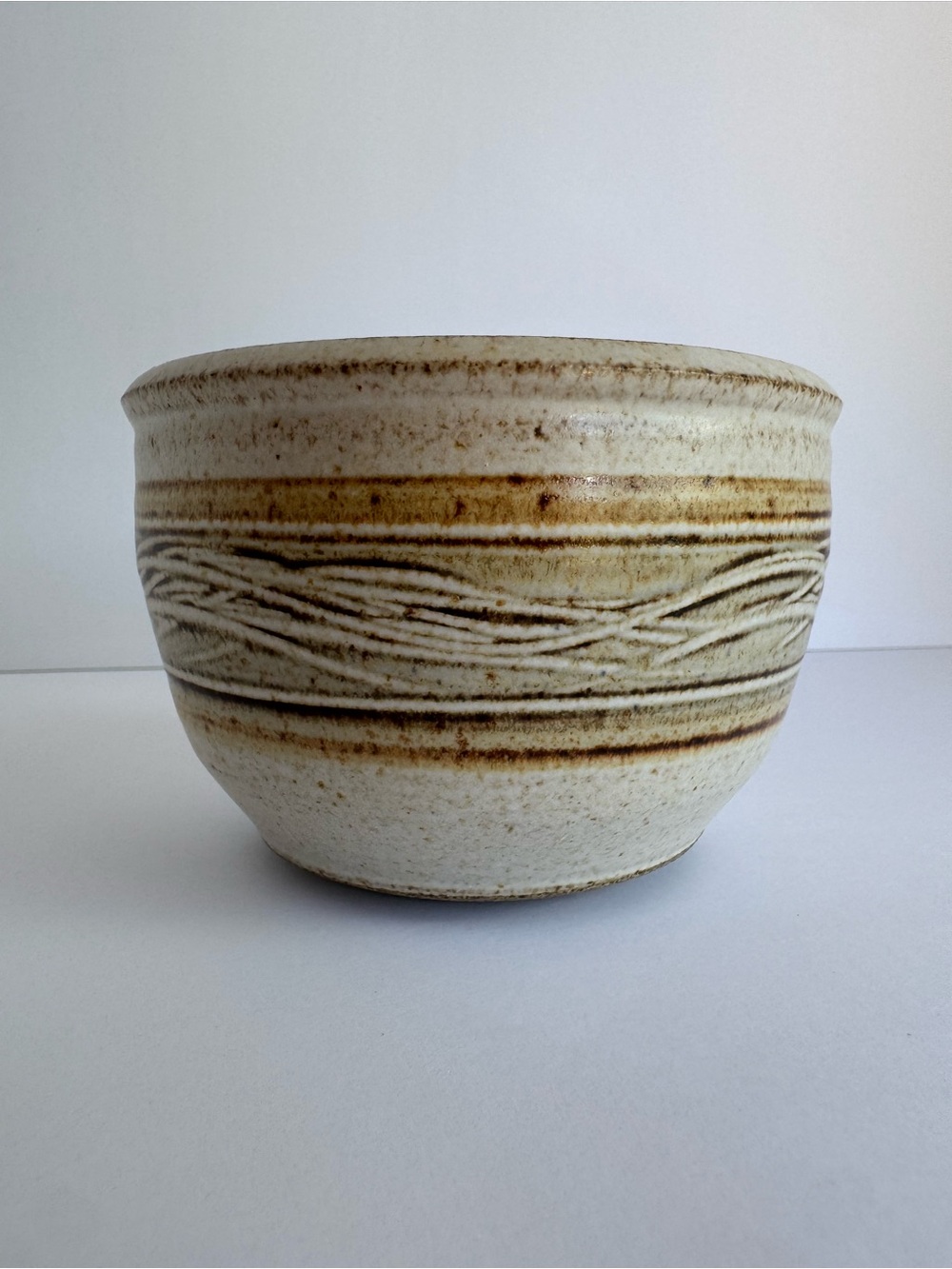 LWP Pottery Small Bowl 3" Tall Handmade Artisan Folk Rustic Ceramic Stoneware